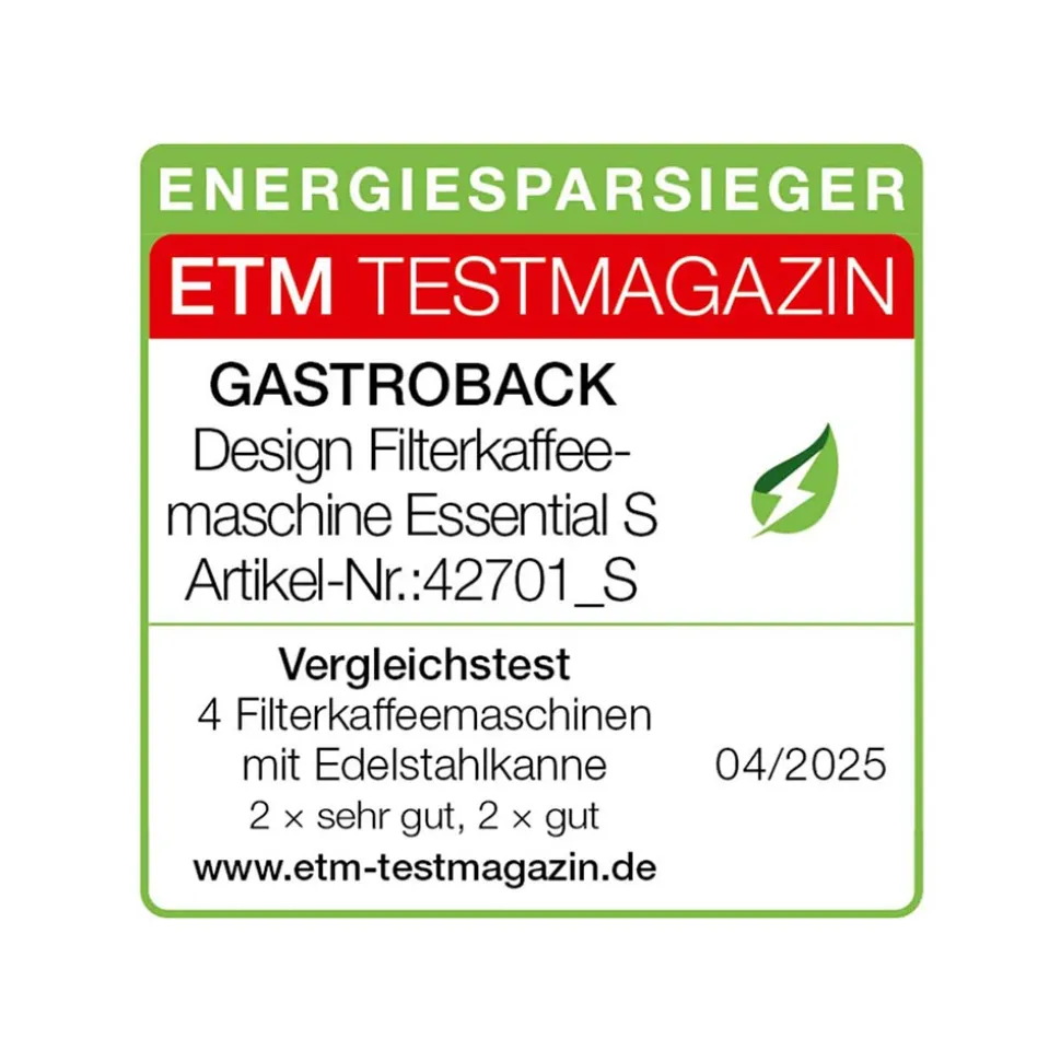 Design Filterkaffeemaschine Essential S