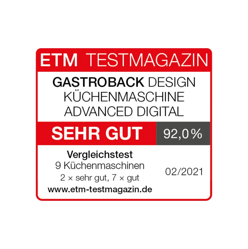 Design Küchenmaschine Advanced Digital inkl. Pasta