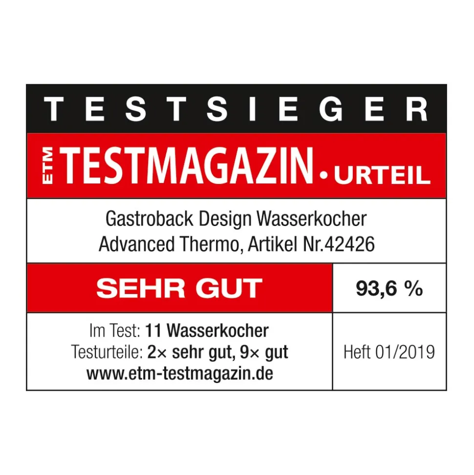 Design Wasserkocher Advanced Thermo