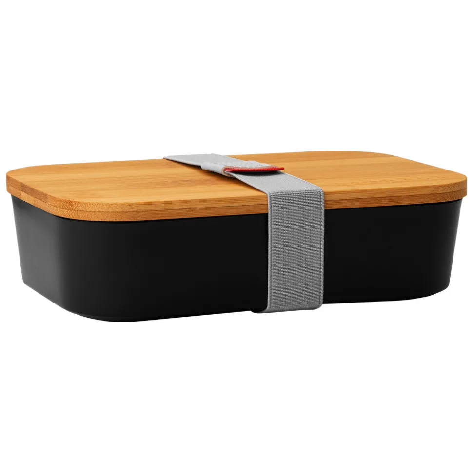 Gastroback Lunchbox schwarz, mit Bambusdeckel