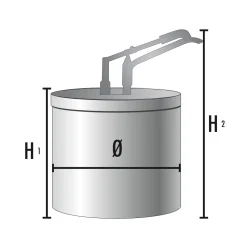 GKC-R-BKA-950 Druckknopfsp. mit Edelstahldeckel